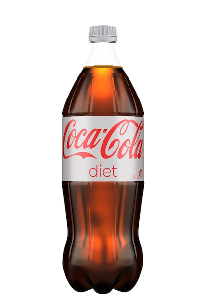 Diet Coke bottle packshot