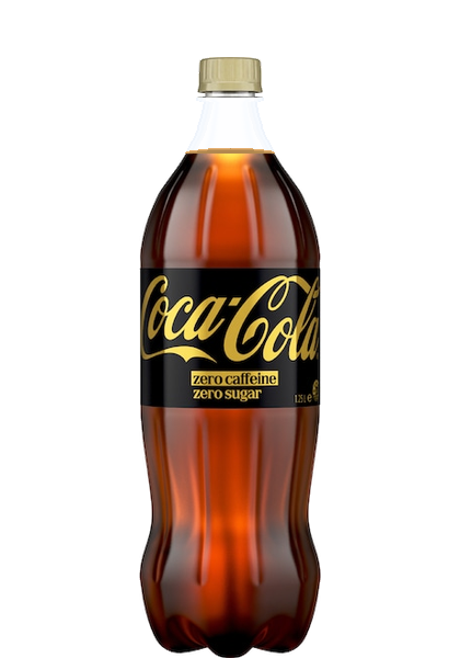 Coca-Cola Zero Sugar Zero Caffeine bottle packshot