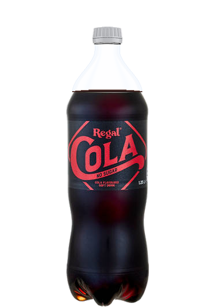 Regal No Sugar Cola bottle packshot