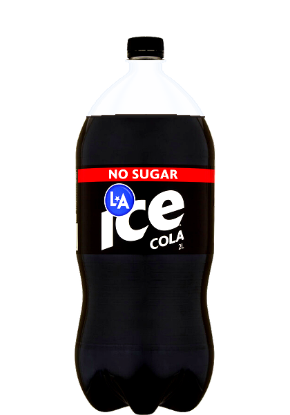 LA Ice No Sugar Cola bottle packshot