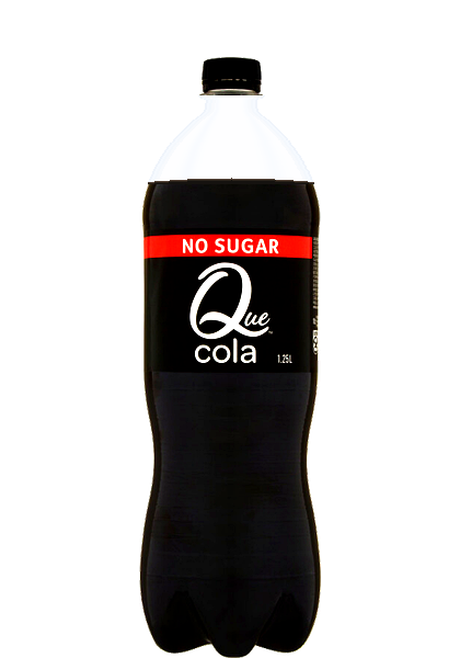 Que Cola No Sugar Cola bottle packshot