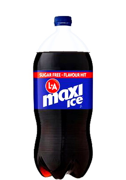 LA Maxi Ice Cola bottle packshot